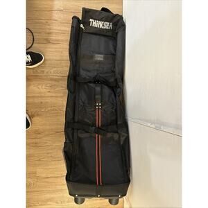NEW Golf Club Travel Bag Think Sea Black Durable NylonGolf Luggage W/ Wheels